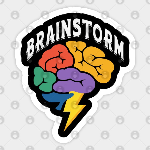 Brainstorm – Creativity and Inspiration Design Sticker by Stylecombinator